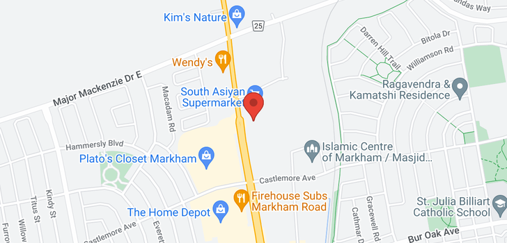 map of #210 -9889 MARKHAM RD
